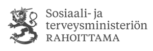 Sosiaali- ja terveysministeriön rahoittama -logo