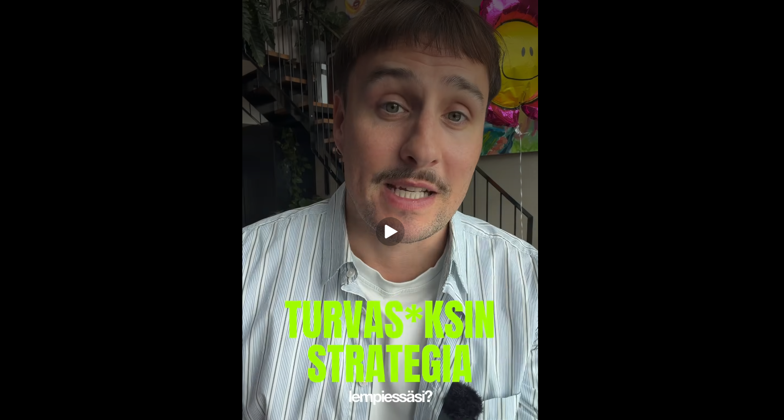 Näyttökuva Joonas Pesosen Turvaseksin ABC-videolta.